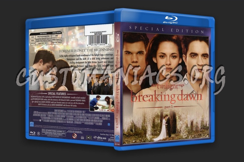 The Twilight Saga: Breaking Dawn Part 1 blu-ray cover