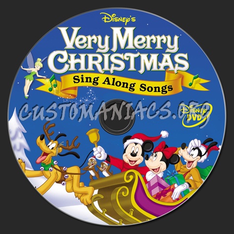 Very Merry Christmas Sing Along Songs dvd label