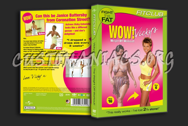 Vicky Entwistle The Weight Off Workout dvd cover