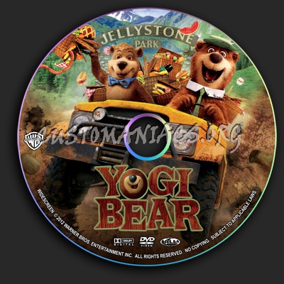 Yogi Bear dvd label