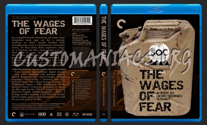036 - Wages Of Fear blu-ray cover