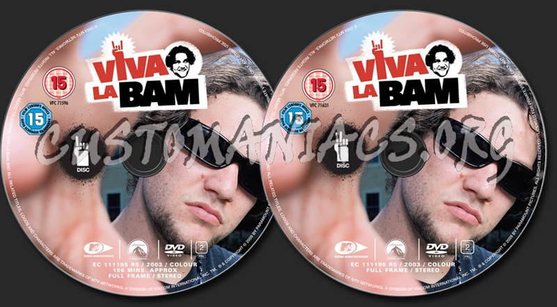 Viva la Bam Season 1 dvd label