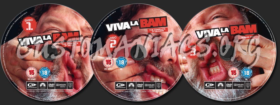 Viva La Bam Season 2 & 3 dvd label