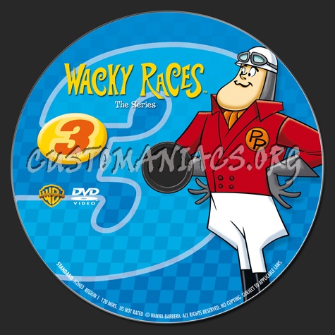 Wacky Races Volume 3 dvd label