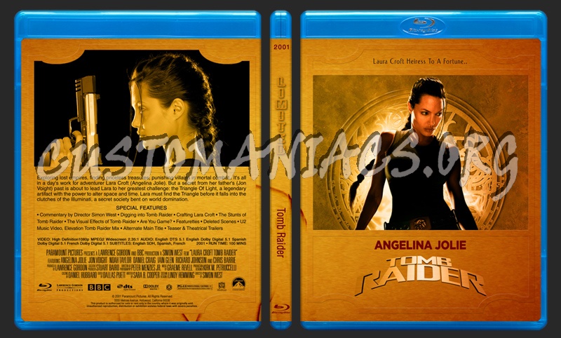 Angelina Jolie Limited Collection - Tomb Raider blu-ray cover