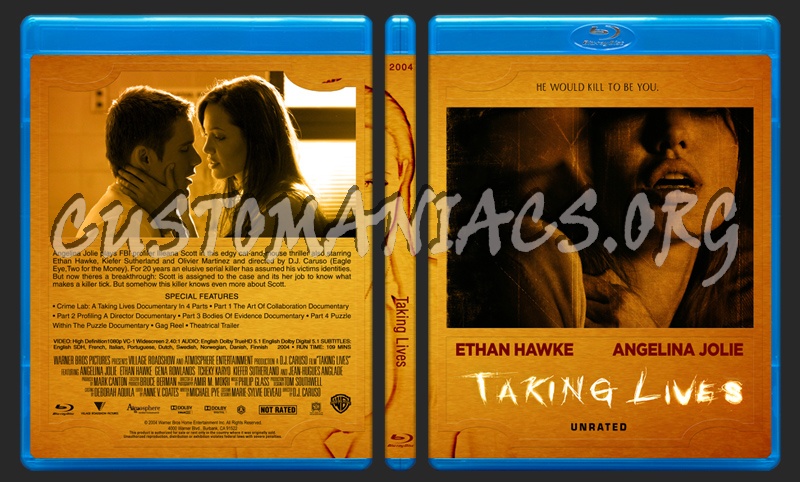 Angelina Jolie Limited Collection - Taking Lives blu-ray cover