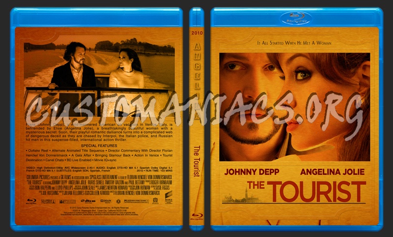 Angelina Jolie Limited Collection - The Tourist blu-ray cover