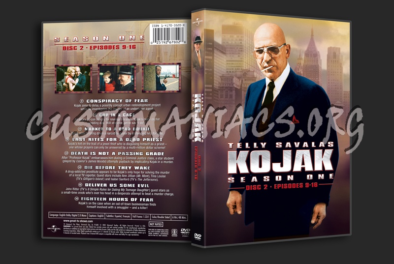 Kojak Season 1 dvd cover