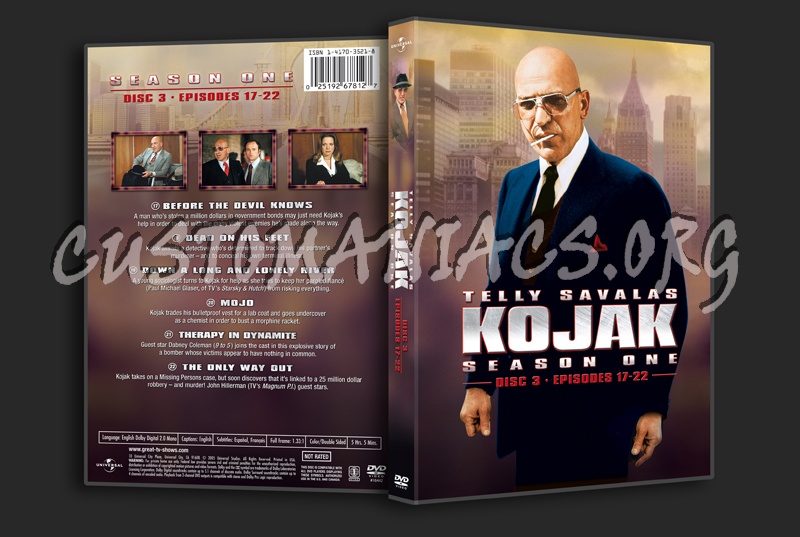 Kojak Season 1 dvd cover