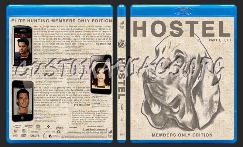 Hostel Trilogy Unrated blu-ray cover