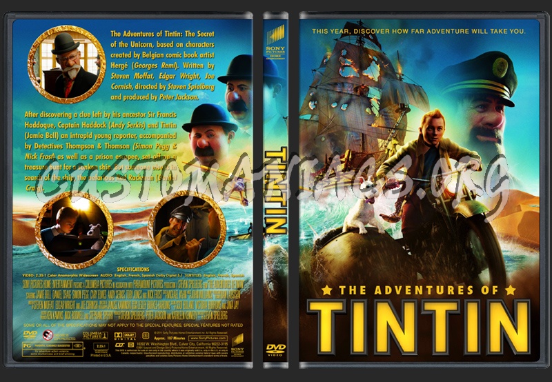 Tintin dvd cover