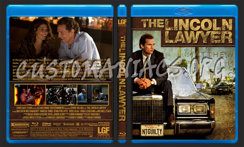 The Lincoln Lawyer blu-ray cover