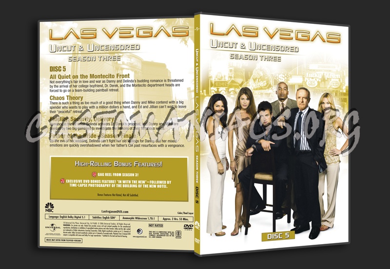 Las Vegas Season 3 dvd cover - DVD Covers & Labels by Customaniacs