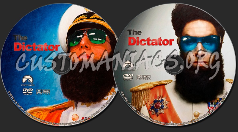 The Dictator dvd label