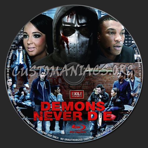 Demons Never Die blu-ray label