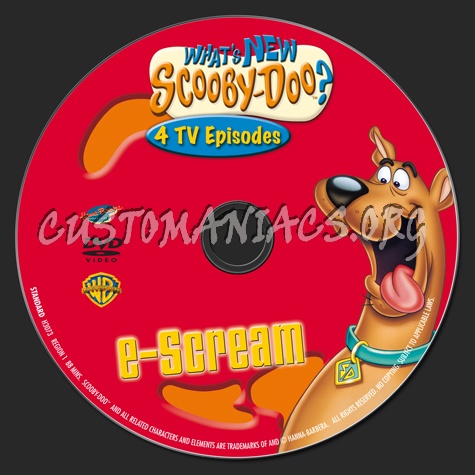 What's New Scooby-Doo E-Scream Volume 8 dvd label