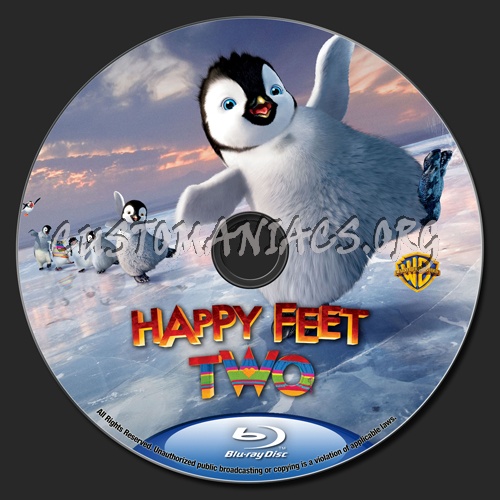 Happy Feet 2 (Happy Feet Two) blu-ray label