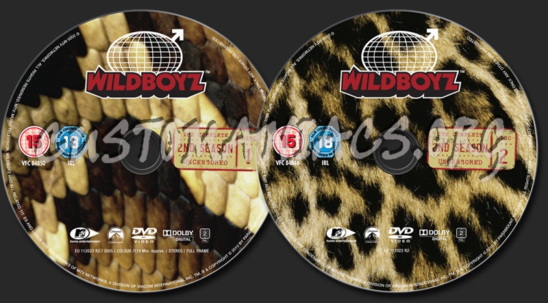 Wildboyz Season 2 dvd label