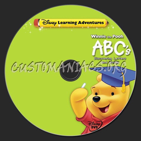 Winnie the Pooh ABC's Discovering Letters and Words dvd label