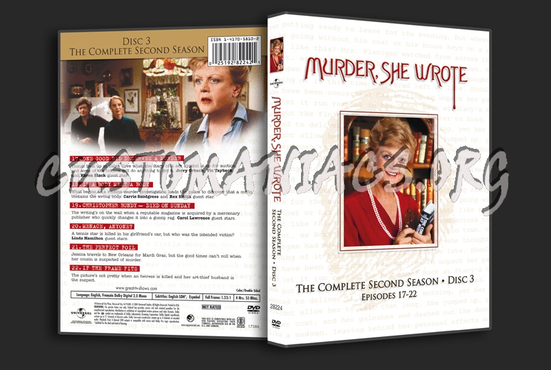 Murder, She Wrote Season 2 dvd cover