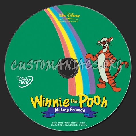 Winnie the Pooh Making Friends dvd label