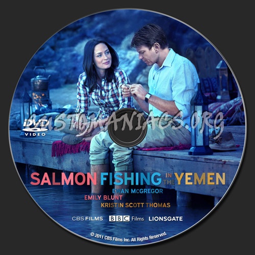 Salmon Fishing in the Yemen dvd label - DVD Covers & Labels by