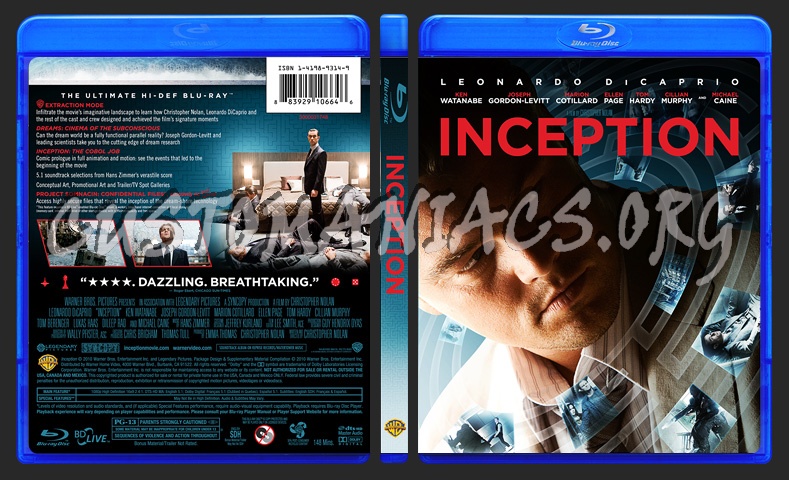 Inception blu-ray cover