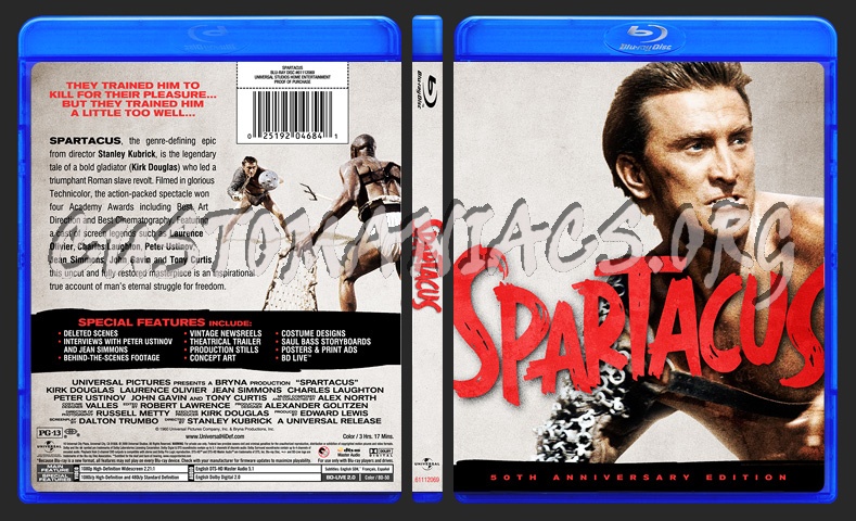 Spartacus blu-ray cover