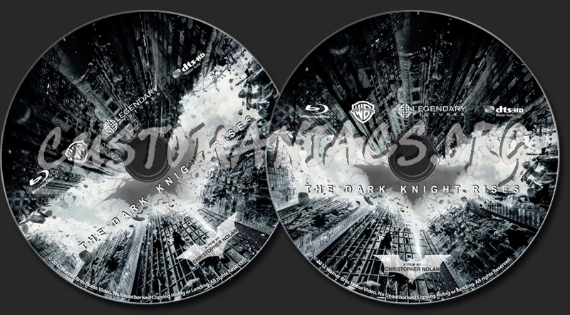 The Dark Knight Rises blu-ray label