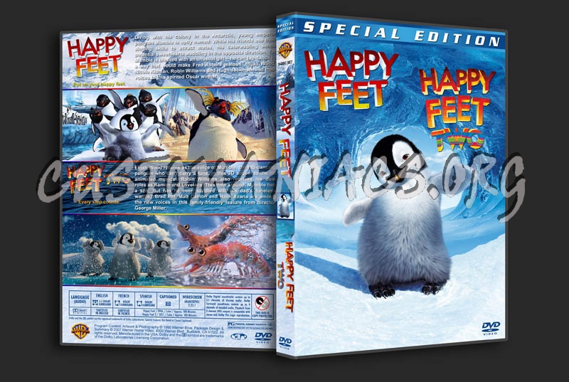 Happy Feet Double Feature dvd cover