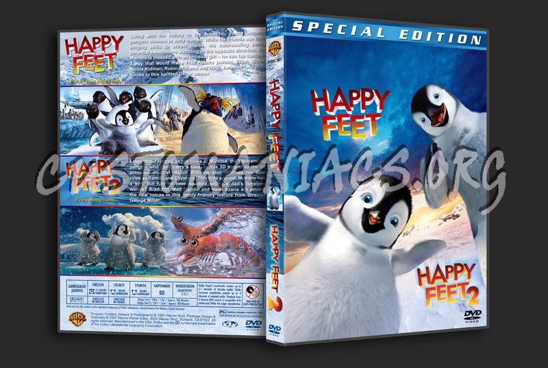 Happy Feet Double Feature dvd cover