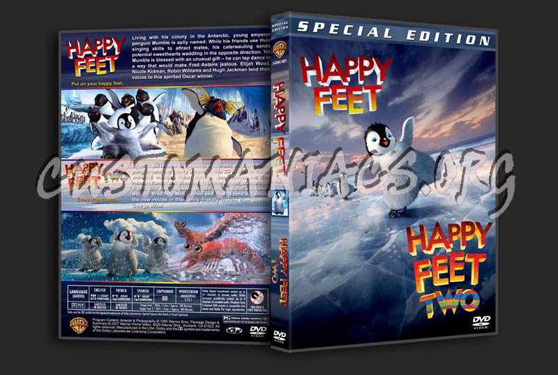 Happy Feet Double Feature dvd cover