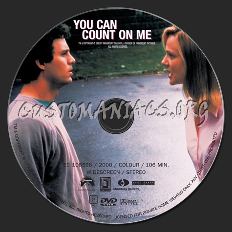 You Can Count On Me dvd label