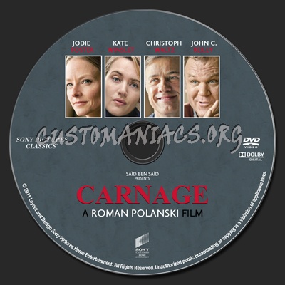 Carnage dvd label