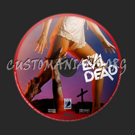 The Evil Dead blu-ray label