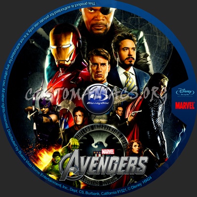 The Avengers blu-ray label