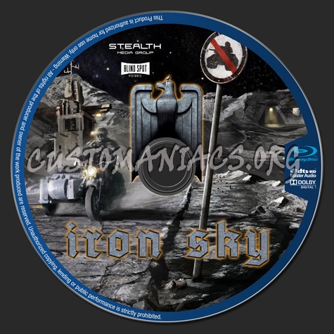 Iron Sky blu-ray label