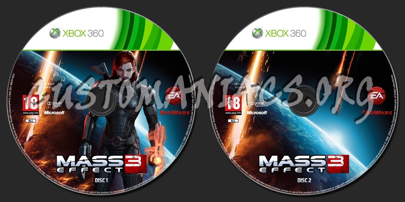 Mass Effect 3 dvd label