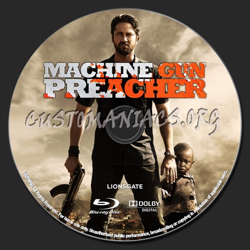 Machine Gun Preacher blu-ray label