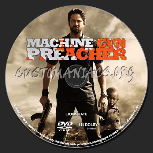 Machine Gun Preacher dvd label