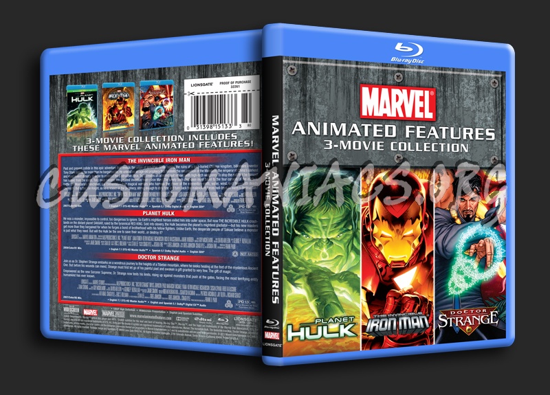 Marvel Animated Features blu-ray cover