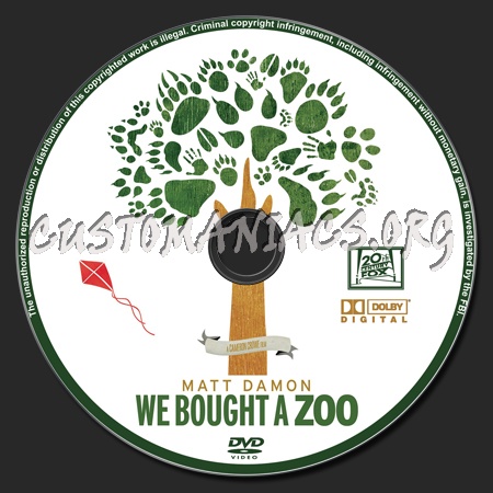 We Bought a Zoo dvd label
