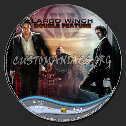 Largo Winch 1 - Largo Winch 2 blu-ray label