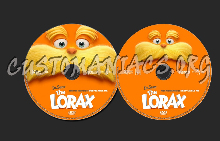 Dr. Seuss' The Lorax dvd label