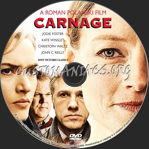 Carnage dvd label