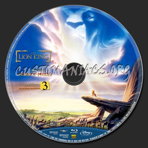 The Lion King Trilogy blu-ray label