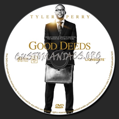 Good Deeds dvd label