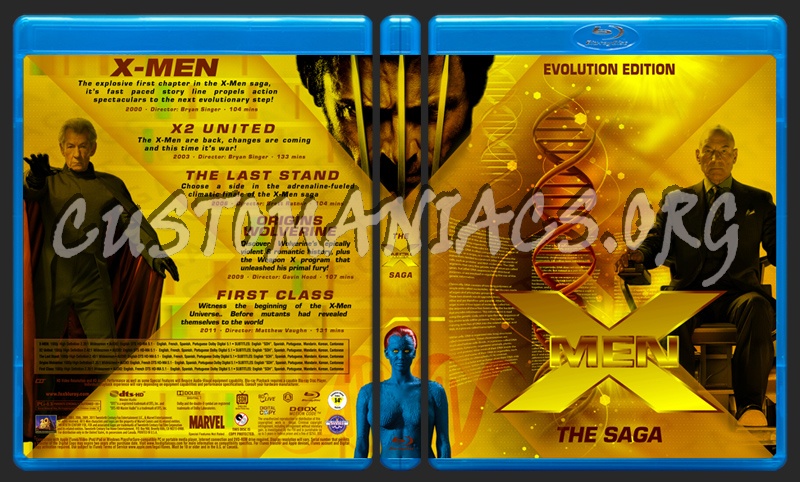 X-Men Saga blu-ray cover