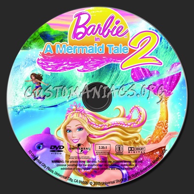 Barbie A Mermaid Tale 2 dvd label