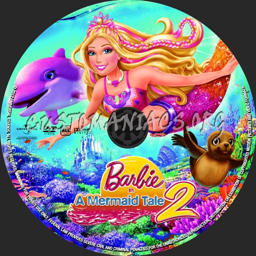 Barbie In A Mermaid Tale 2 (2012) dvd label